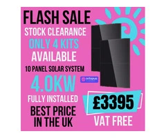4.0kW All Black Solar PV System, FREE Delivery & Installed
