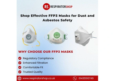 Shop Effective FFP3 Masks for Dust and Asbestos Safety
