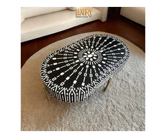 Elegant Bone Inlay Coffee Tables by Luxury Handicraft