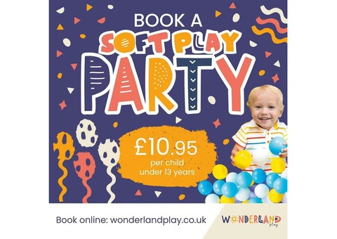 Book Your Soft Play Party at Wonderland Play Centre