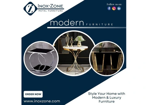 Stainless steel dining table