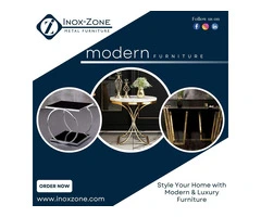 Stainless steel dining table