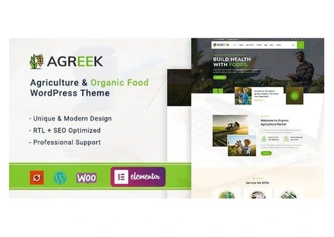 ???????? Agreek - Agriculture & Organic Food WordPress Theme????????