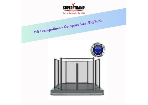 11ft Trampolines for Small Gardens | Super Tramp