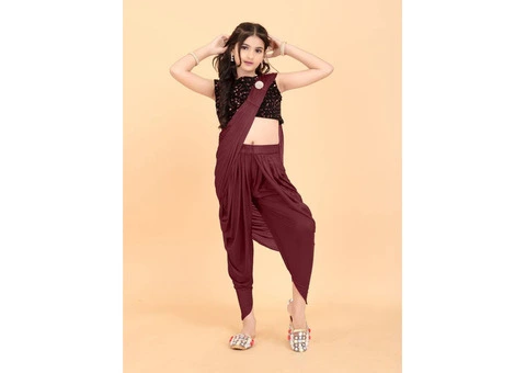 Kids Sarees Online @Best Prices on Mirraw - 4/5