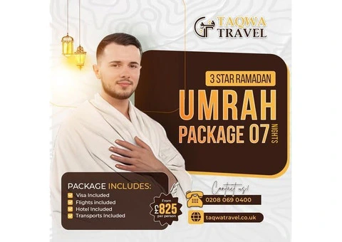 Umrah Packages: A Sacred Journey with Taqwa Travel