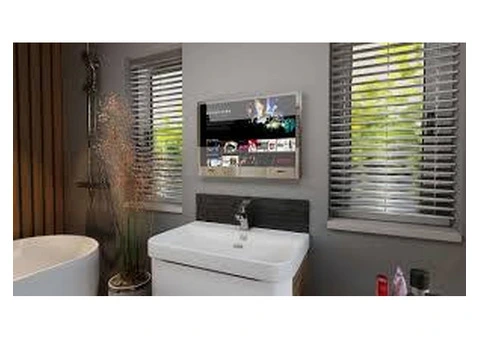 Upgrade Your Bathroom with the 22" Smart WebOS Waterproof Mirror TV