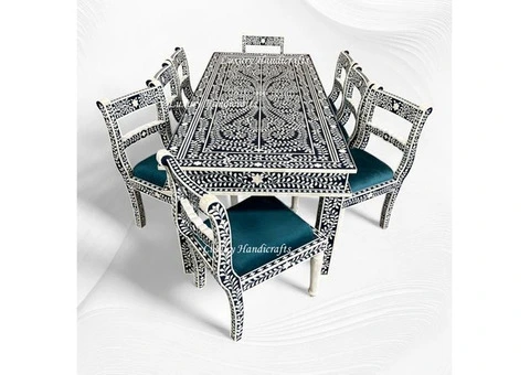 Buy Bone Inlay Dining Tables for Home