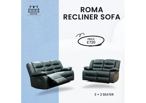 Roma Recliner Sofa Set (3+2 Seater) - Ideal for family room