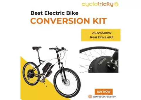 Rear Wheel Electric Bike Conversion Kit 250W/500W for Sale - Cyclotricity