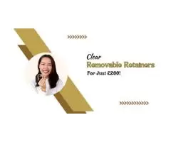 Clear Removable Retainers For Just £200!