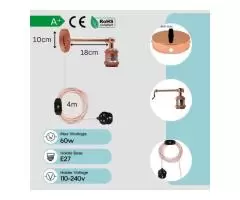 Gold Plug in Wall Light - Enjoy 10% off