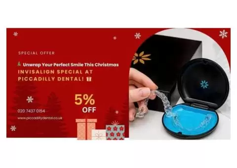 Unwrap Your Perfect Smile This Christmas: Invisalign Special at Piccadilly Dental!