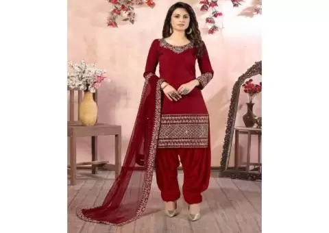 Explore Stylish Punjabi Salwar Suits at Mirraw - 4/5