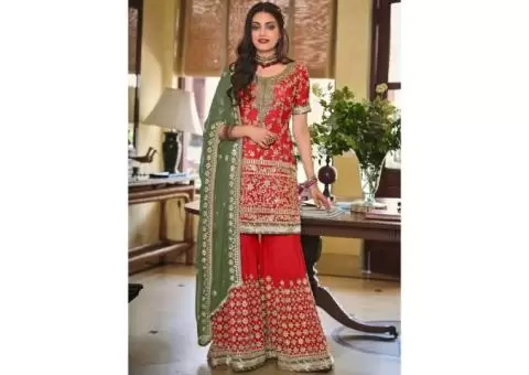 Buy Designer Pakistani Salwar Suits for 2025 at Mirraw - 1/4