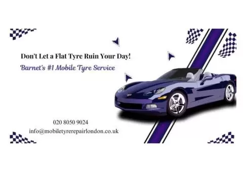 Don't Let a Flat Tyre Ruin Your Day! Barnet's #1 Mobile Tyre Service.