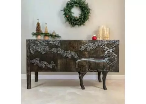 Intricate Handcarved Buffets for Stylish Spaces