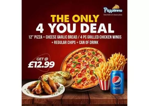 ???? The Only 4 You Deal – Exclusively at Pizzainno Watford! ????