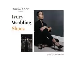 Perfectly Crafted Freya Rose London’s Ivory Wedding Shoes for Your Special Day