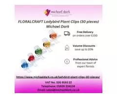 FLORALCRAFT Ladybird Plant Clips (30 pieces) | Michael Dark