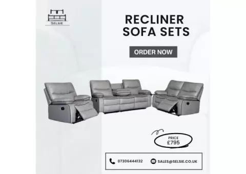 Exclusive Deal: Brand New Roma Recliner Sofa for Sale