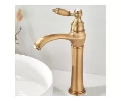 Antique Copper Vintage Single Hole Hot &Cold Bathroom Basin Mixer Tap TA0148