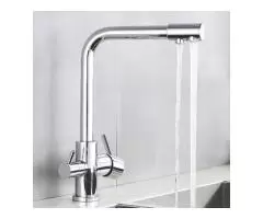 Chrome Brass Purified Water Hot and Cold Three Way Kitchen Tap TC3301