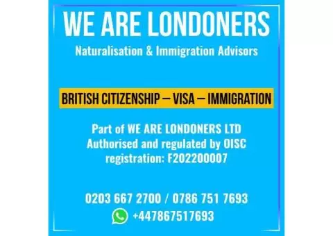 British Citizenship Advisors / UK Immigration Advisors / We Are Londoners in Harrow - 2/2