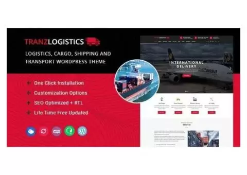 ???? Tranzlogistics - Logistics & Cargo Shipping WordPress Theme ????