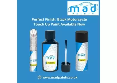 Perfect Finish: Black Motorcycle Touch Up Paint Available Now