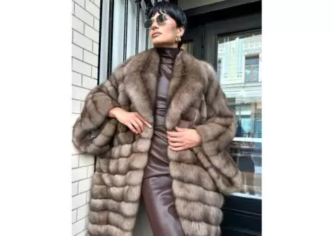 Sable fur coat - 3/4