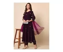 Explore Vibrant Shades of Purple Salwar Suits