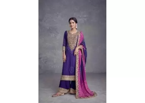 Explore Vibrant Shades of Purple Salwar Suits - 3/6