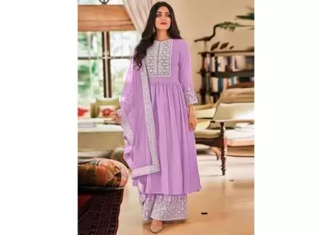 Explore Vibrant Shades of Purple Salwar Suits - 5/6