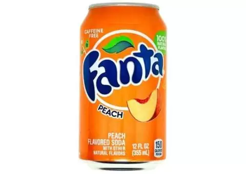 Fanta Peach Flavour USA Cans 355ml