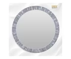Round Bone Inlay Mirror - A Stylish Statement