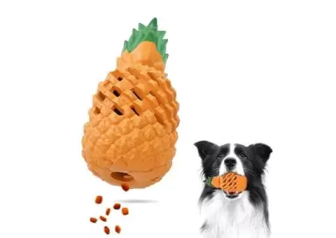 PetBuds Pineapple Dog Treat Toy – Chew, Clean & Play