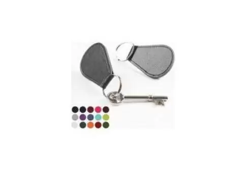 Leather Key Fob with Medallion
