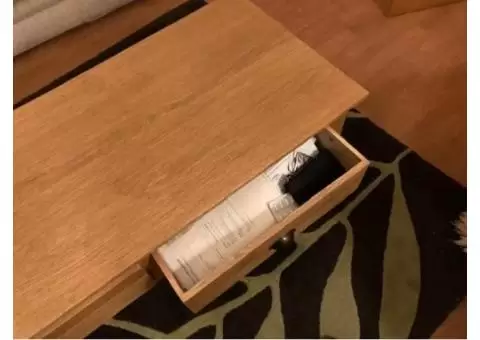 Coffee table with drawers (decent condition) - 1/5
