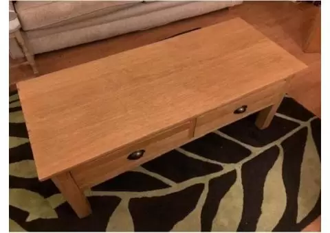 Coffee table with drawers (decent condition) - 4/5
