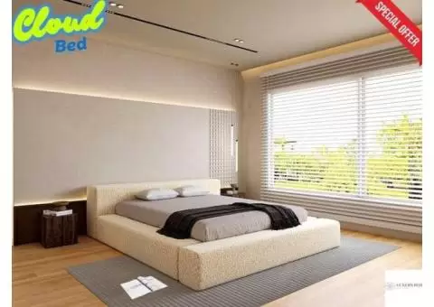 Luxury Cloud Bed - Ultimate Comfort & Modern Design