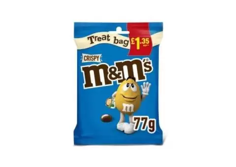 Wholesale M&M’s Crispy Treat Bag Supplier in Preston, Uk