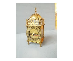 vintage brass lantern clock