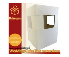 Wedding Cake Box Extensions | Durable Risers and Extenders