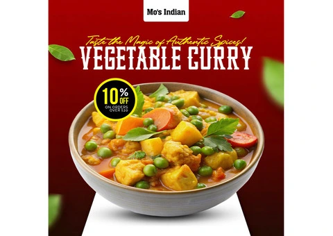 ???? Enjoy 10% OFF on our Flavourful Vegetable Curry! ????