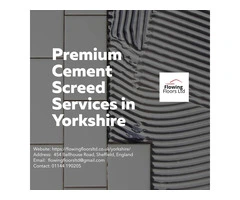 Premium Cement Screed Services in Yorkshire!