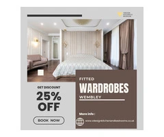 Upto 40% OFF Fitted Wardrobes in Wembley – Limited Time Only!
