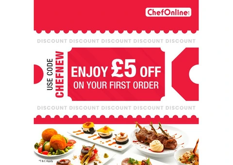 First order = £5 OFF!
