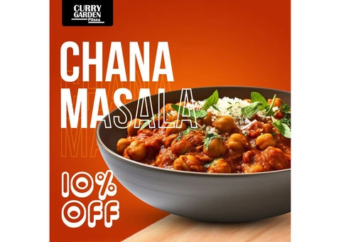 Enjoy 10% Off on Chana Masala at Curry Garden