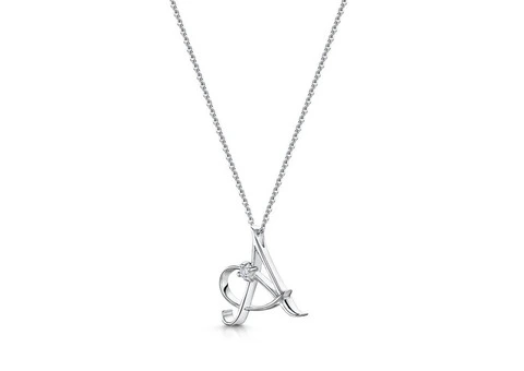 Alphabet Pendant UK – Personalised Lab-Grown Diamond Initial Necklaces